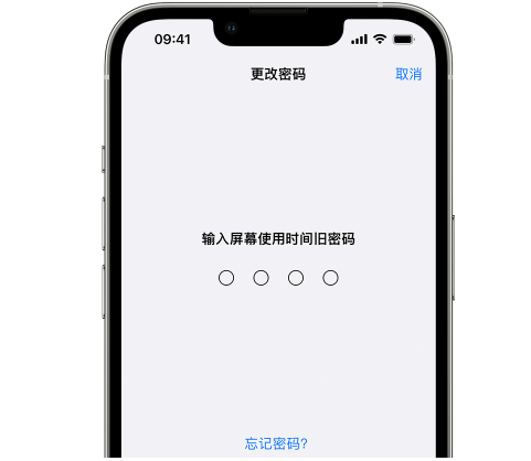 彰武iPhone屏幕维修分享iPhone屏幕使用时间密码忘记了怎么办 