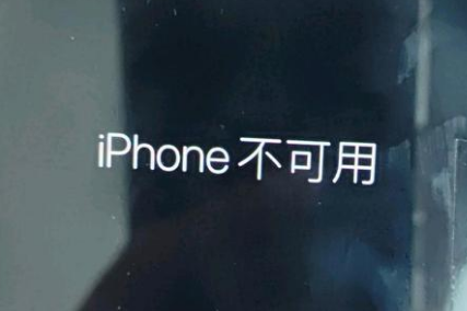 彰武苹果服务网点分享锁屏界面显示“iPhone 不可用”如何解决 